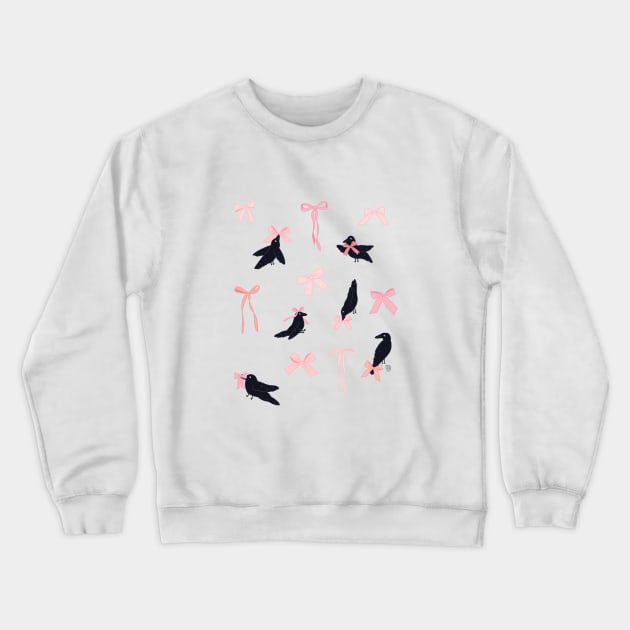 Crows and Bows Crewneck Sweatshirt by Mayfully